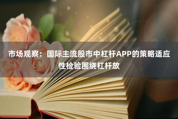 市场观察：国际主流股市中杠杆APP的策略适应性检验围绕杠杆放